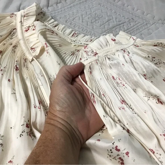 Ulla Johnson Nora Prairie Floral Satin Dress 10 - Picture 13 of 14